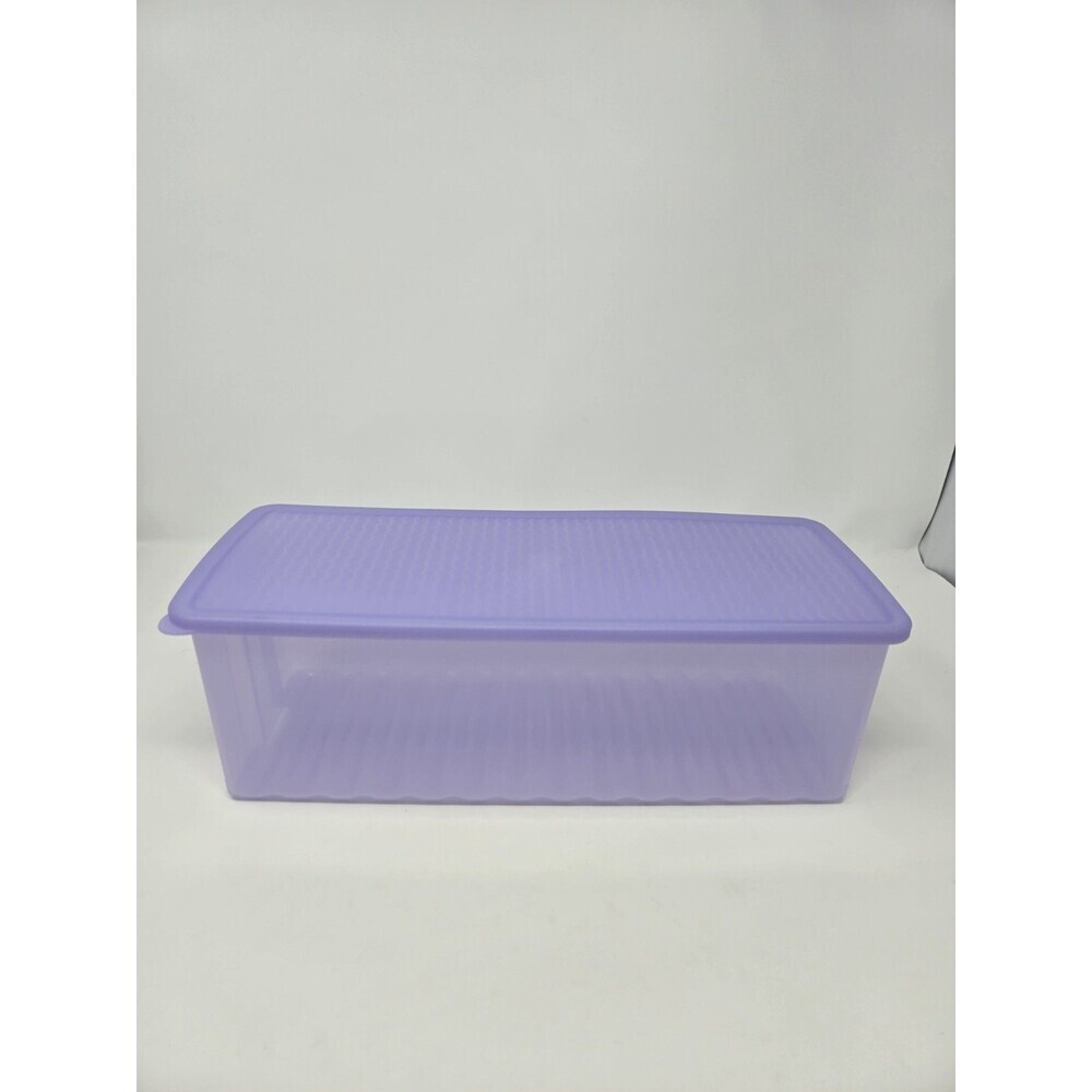 VINTAGE TUPPERWARE XL FRIDGESMART PURPLE LIMITED EDITION STORAGE 3996A-2 HOSTESS - Picture 7 of 12